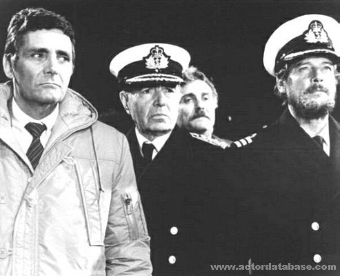 David Hedison with James Mason and Roger Moore in North Sea Hijack (aka Ffolkes)