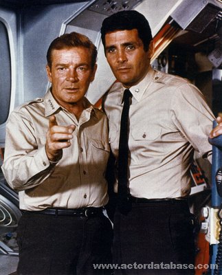 Richard Basehart and David Hedison in Voyage to the Bottom of the Sea