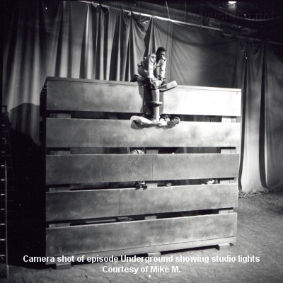 Behind the scenes shot of Don Marshall from Underground episode