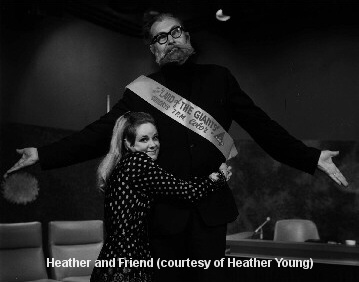 Heather Young and "Giant" friend