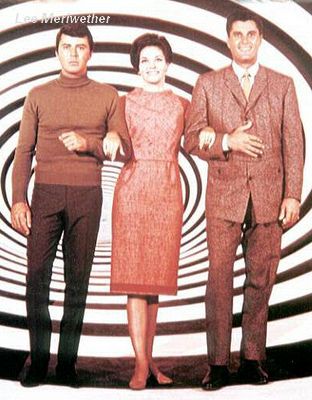 James Darren, Lee Meriwether, and Robert Colbert in The Time Tunnel