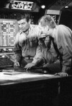 Richard Basehart and Robert Dowdell in "Rescue" 
