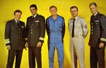 Richard Basehart, David Hedison, Allan Hunt, Terry Becker and Robert Dowdell
