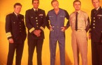 Richard Basehart, David Hedison, Allan Hunt, Terry Becker and Bob
